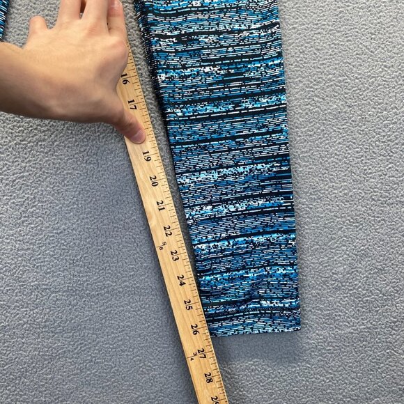 Nike pro Womens leggings printed black blue skinny athletic size small - Picture 6 of 10